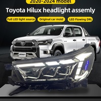 Sanvi Nouveaux phares LED de haute qualité pour Hilux Revo 2020-2024 12V 5500K LED DRL à défilement