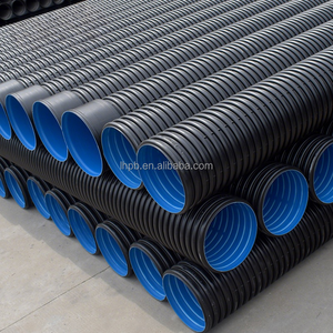 Tuyau de drainage en PEHD à double paroi ondulée de grand diamètre DN400mm 500mm 600mm 700mm 800mm 900mm, tuyau de drainage en plastique PEHD DWC - Product Image 4