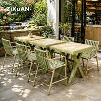 Meubles d'extérieur haut de gamme, tables et chaises en rotin pour restaurant, café, terrasse, salon de jardin, chaise de jardin