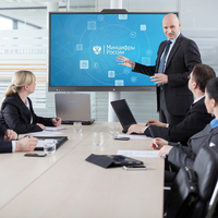 Pantalla Interactiva Táctil de Alta Definición de 86 Pulgadas para Enseñanza y Capacitación, Ideal para Salas de Reuniones Corporativas