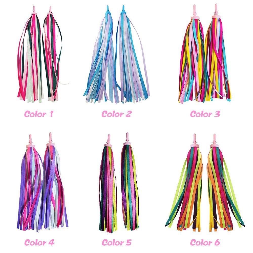 Bremorou Serpentins De Vélo – Violet Et Rose – Décorations Pour Guidon – 27,9 Cm – Enfants, Scooter, Tricycle