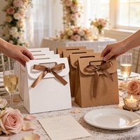 Sac en papier pour bouquet personnalisé avec logo, écologique, durable, avec nœuds pour emballage cadeau
