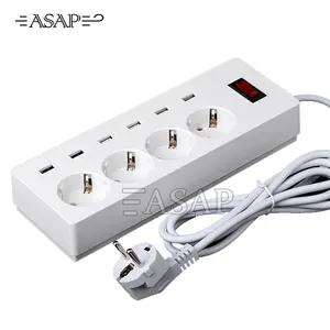 Eropa socket dengan port usb, eu strip daya dengan port usb, eu platooninsert