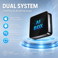 Reproductor Multimedia para Auto, Sistema Android, Adaptador Inalámbrico Carplay AI Box, Netflix, Youtube, Streaming