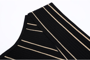 A10827 Migugarment <strong>Summer</strong> Elegant Women Striped Knit One Piece Outfit Fashion Long Sleeves Knit <strong>Cardigan</strong> for <strong>Ladies</strong> Hot Sales - Product Image 3