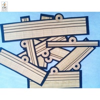 Épaulettes de pilote en feutre non tissé, galons de capitaine, tresse dorée jaune, 4 bandes, pour chapeaux