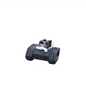 Châssis de véhicule robotisé extérieur WeiDe de haute qualité, capacité de charge de 260 kg, chenilles en caoutchouc, couleur noire, pour robots de livraison commerciaux - Product Image 1