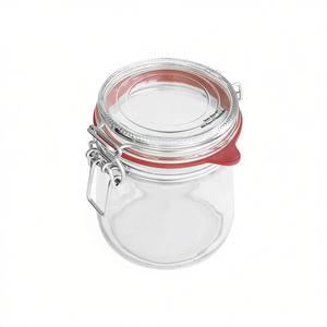 Frasco de Vidrio Cuadrado con Anillo de Alambre, 900 ml, Botella de Almacenamiento de 65x90 mm - Product Image 2