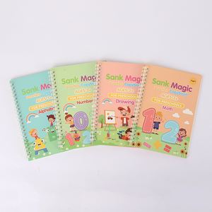 KEYBABY-Cuaderno de caligrafía con ranura mágica reutilizable, cuaderno de escritura a mano en inglés para preescolar, papel con logotipo personalizado - Product Image 6