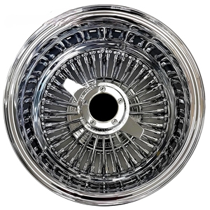 Ruedas Cromadas de Primera Calidad con Diseño de Rayos Dorados 13x7 14x7 para Autos Clásicos, Llantas Cromadas con Rayos - Product Image 4