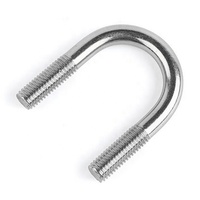 Boulons en U métriques en acier inoxydable DIN 3570 M10-M24 avec 2 écrous, collier de serrage en U robuste pour tuyaux, support de selle pour remplacement/réparation