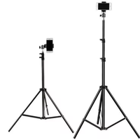 Trépieds photo 200 cm 2,1 m pour réflecteurs photo, boîtes à lumière, fonds de studio, éclairage vidéo et accessoires d'appareil photo
