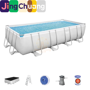 Jingchuang56670 <span class=keywords><strong>Piscine</strong></span> rectangulaire surélevée en tubes d'acier <span class=keywords><strong>de</strong></span> 16 pieds, produit phare pour toute la famille - Product Image 1
