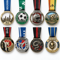 Médaille de sport 3D personnalisée, frappée à l'outil, découpée, pour baseball, softball, volleyball, en argent antique, pour tournoi de ligue