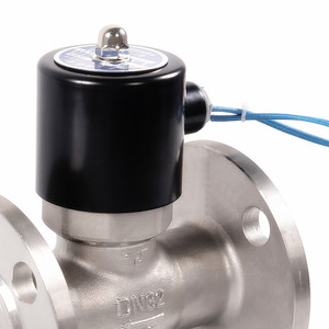 Válvula Solenoide de Brida de Acero Inoxidable DN25 1 pulgada para Control de Vapor 220V 24V Eléctrica de Alta Temperatura para Uso Industrial - Product Image 2