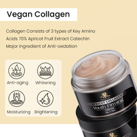 Crème Visage Raffermissante au Collagène d'Abricot Naturel, Formule Blanchissante, Anti-âge, Marque Privée OEM ODM
