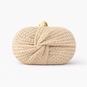 Colorful Crochet <b>Clutch</b> Bag Striped Pattern Handmade Woven Evening Party Fashionable <b>Wedding</b> and Banquet <b>Clutch</b> Bag - Product Image 3