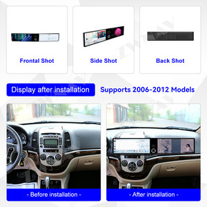 ZWNAV Écran tactile 24,6 pouces Topway T3 Android 15 Quad Core Lecteur DVD de voiture Android pour Hyundai Santa Fe 2004-2012 avec 4+64 Go Wifi - Product Image 5