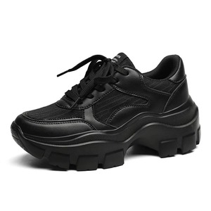 <b>Sneakers</b> Woman <b>Wedges</b> <b>Sneakers</b> Sport Shoes Other Trend Leather Mesh Shoes Female Ladies Chunky Shoes - Product Image 6