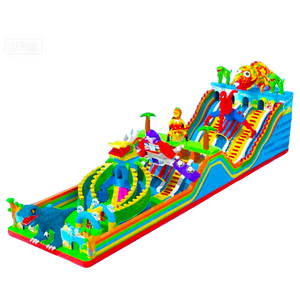 Château gonflable sur le thème de Voyage en Terre des Ondes, trampoline extérieur pour enfants, parc d'attractions extérieur, château gonflable carré - Product Image 2