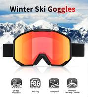 Yijia optique enfants lunettes de ski protection UV Logo personnalisé enfants lunettes de snowboard pour garçons filles en gros anti-buée lunettes de neige