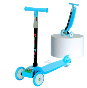 Jouet à roulettes pour tout-petits, anti-rayures, mini, transportable, pour les loisirs en plein air, construction robuste en métal, triple roue - Product Image 5