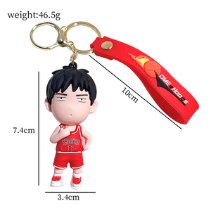 พวงกุญแจยาง 3 มิติ ลายอนิเมะญี่ปุ่น Slam Dunks ฮานามิจิ ซากุระกิ คาเอเดะ รุคาวะ  รักษ์โลก ดีไซน์สร้างสรรค์ สำหรับรถยนต์ กระเป๋า  ของคู่รัก ขนาดเล็ก - Product Image 5