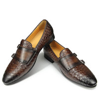 Mocassins pour hommes de bureau, cuir véritable, confortables, à enfiler, chaussures en cuir décontractées pour un usage quotidien, en plein air, pour les affaires, fabriquées en Chine