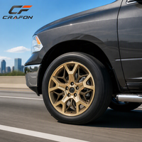 Jantes en alliage d'aluminium forgé CF 1200 kg, couleur or, neuves, 5x127 71.5, adaptées aux Jeep et SUV tout-terrain robustes, jantes personnalisées, moyeu ODM