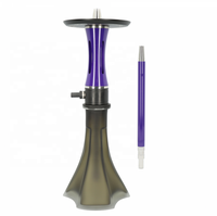 Vente en gros unique Allemagne narguilé Shisha en acier inoxydable coloré avec technique miroir de bonne qualité
