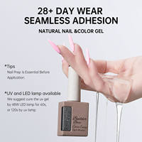 Gel de Base Multi-Effets pour Manucure en Salon 12g Sans HEMA Longue Durée Soak Off UV LED 11 Sans Toxines Non Toxique Auto-Nivelant Transparent