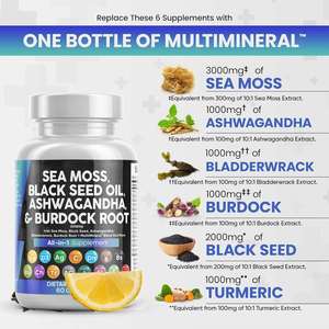 Popular <b>Sea</b> <b>Moss</b> <b>Capsule</b> Private Label Immunity Boosting Metabolism Support Vitamin Enriched Hard <b>Capsules</b> 24 Months Shelf Life - Product Image 5