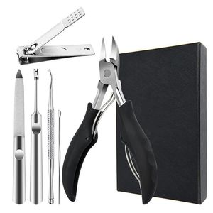 Stainless Steel Nail Care Set 6Pcs Portable Manicure Pedicure <b>Tools</b> <b>With</b> <b>Box</b> For Adults - Product Image 5
