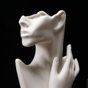 Élégance grecque tête statue sculpture artiste décoration de la maison <span class=keywords><strong>visage</strong></span> humain <span class=keywords><strong>vase</strong></span> - Product Image 5