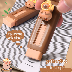 Capybara Tẩy bút chì tẩy với thú vị Thiết kế động vật được sử dụng cho quà tặng khuyến mãi Push-Pull tẩy - Product Image 5