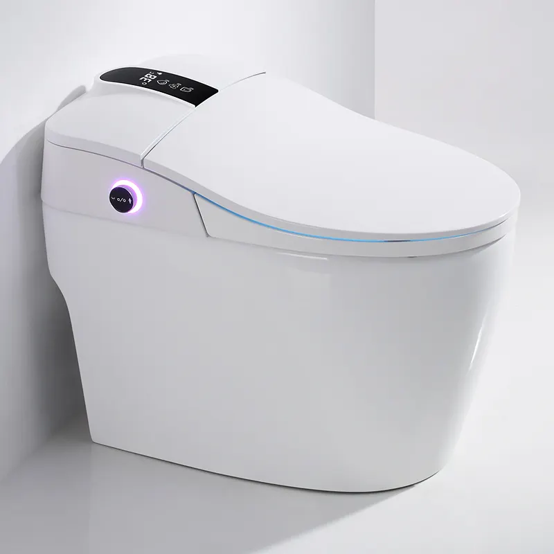 バスルーム電気ウォータークローゼット110VSトラップスマートビデWcインテリジェント自動トイレ