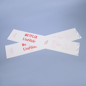 Bán buôn thiết kế mới tùy chỉnh in logo sinh thái thân thiện Kraft nhãn Belly Bands vớ tông gói sock bao bì tay áo - Product Image 3