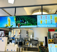 Écran de menu électronique pour salle d'exposition extérieure de 21,5 pouces, édition réseau Android, commande numérique murale pour restaurant, 1 an