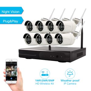 Kit de Cámara de Seguridad Inalámbrica TSEye de 8 Canales, 5MP, WiFi, NVR, con 8 Cámaras Tipo Bala, IP66, Sistema de Vigilancia CCTV para Exteriores - Product Image 2