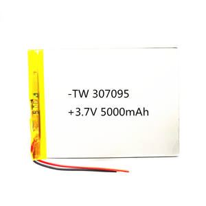 De un grado de calidad 307095 garantizada <span class=keywords><strong>3</strong></span>,7 v 5000mah batería de polímero de litio recargable de la batería lipo - Product Image 2