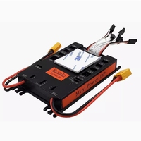 Boîtier d'alimentation PDB Rccskj 2102 Mini Servo Section Board 8 entrées / 16 sorties pour avion RC à essence avec coupe-circuit