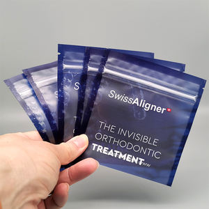 Klarer Aligner-Verpackungsbeutel mit individuellem Aufdruck, Reißverschluss, kieferorthopädischer Sachet, 3-Seiten-Siegel, Druckverschluss, Zahn-Aligner-Beutel - Product Image 3