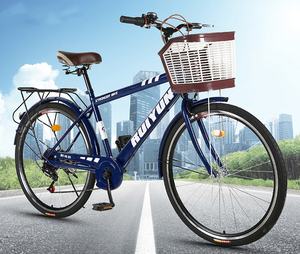 จักรยานเสือหมอบเหล็กขนาด 26 นิ้ว แฟชั่น ปรับความเร็วได้ สำหรับผู้ใหญ่ชาย ขายส่ง - Product Image 2