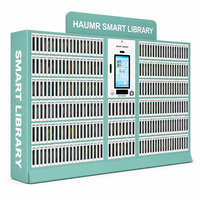 HAUMR Mobilier de bibliothèque autonome RFID 13,56 MHz, casier sécurisé SIP2, système de bibliothèque, borne de livres en libre-service pour bibliothèque communautaire