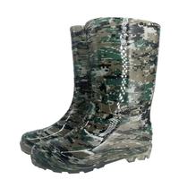 Bottes de pluie en PVC camouflage pour hommes, imperméables, antidérapantes, chaussures de sécurité pour les travailleurs du bâtiment, bottes en caoutchouc pour adultes, vente en gros