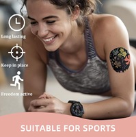   Patch de surveillance pour diabétiques, durable, respirant, en tissu non tissé élastique, 72 mm, imperméable, imprimé sur mesure