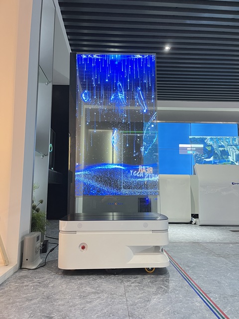 Advor 55 Inch OLED Advertising Robot Interactive Display Robot for Factory and Exhibition Promotion
