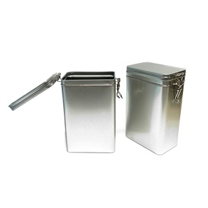 Lata Rectangular de Hojalata Personalizada para Té/Galletas/Dulces, Latas Metálicas Reciclables para Almacenamiento y Uso Artesanal - Product Image 5