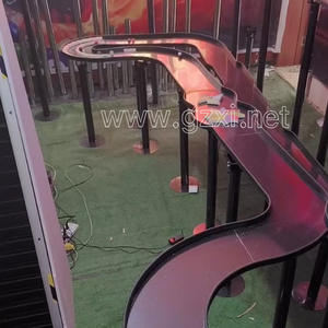 Piste de jeu de balle mécanique personnalisée de grande taille, marque HUAXI, en métal, écologique, pour usage intérieur, jeu de balle rapide et furieux, labyrinthe, rallye, combat - Product Image 6