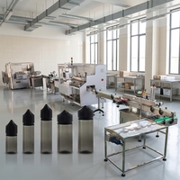 Ligne de production - Machine de remplissage automatique haute précision Chubby Gorrila 60 ml pour petites bouteilles de liquide ou d'huile avec moteur servo